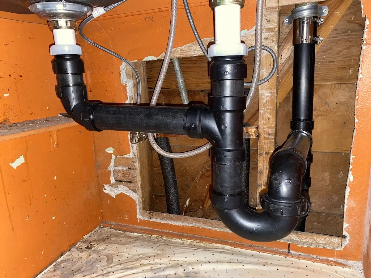 Professional Garbage Disposal Repair equipment and tools on the job in North Myrtle Beach